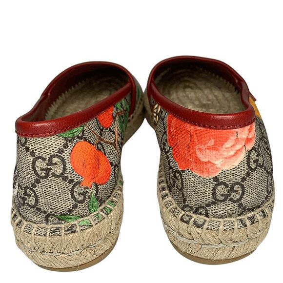 Gucci Pilar Espadrille Flats EU 36.5 US 6.5 GG Supreme Logo St. Tian Slip Ons - Picture 8 of 15